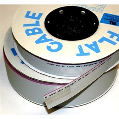 10 way Grey Flat Cable (250ft)