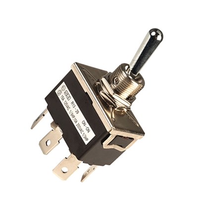 High current DPDT toggle switch on-on
