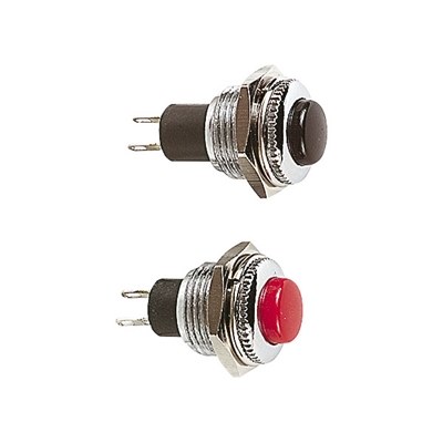 Low-profile push to make switch 1.5A/250V Red