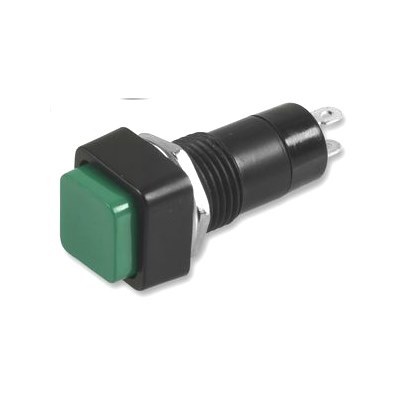 Green push switch - momentary R18-23B-6H