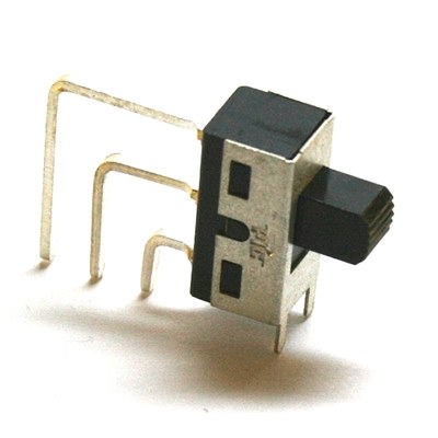 Vertical PCB slide switch