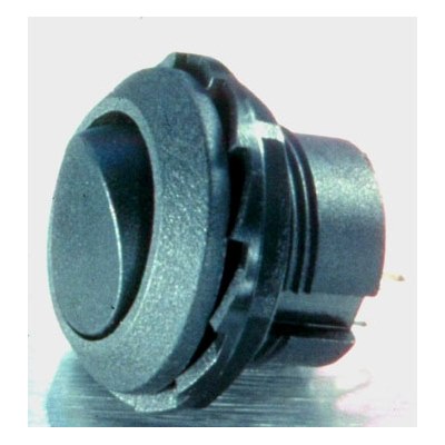 SPDT circular rockerswitch- plain black