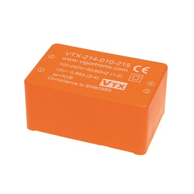 3.3V 10 Watt Miniature AC-DC Converter ﻿VTX-214-010-203