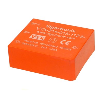 18V 15 Watt AC-DC Converter ﻿VTX-214-015-118