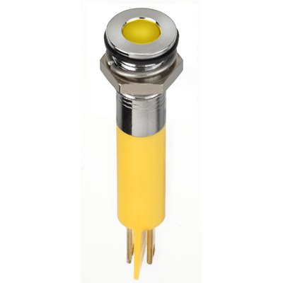 Flushed Hyper Bright Yellow 5mm LED Q8F1CXXHY12E
