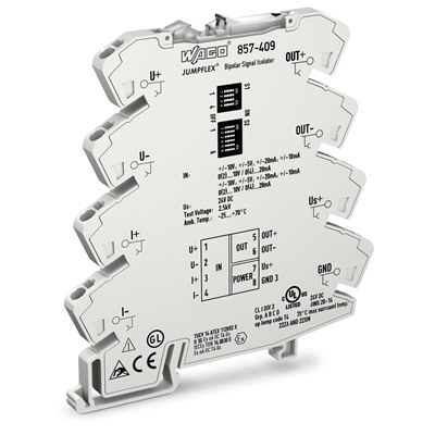 WAGO Isolation Amplifier; 24VDC Bipolar current and voltage