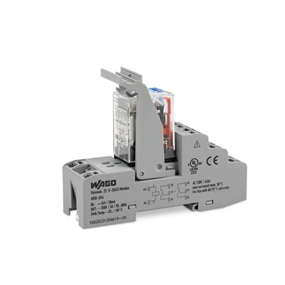 WAGO Relay module; 24 VDC; 4xCO; 5A