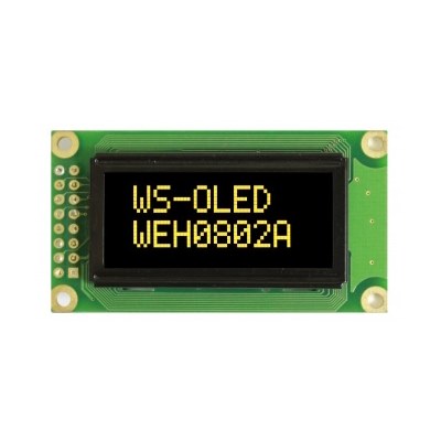 OLED Display 8 x 2 yellow/black