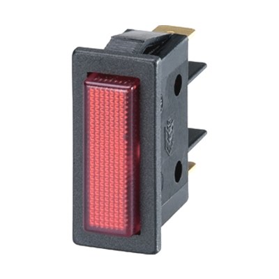 Red panel neon 14 x 31.5mm 250V B51121G00000