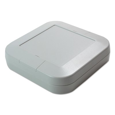 CHD91E3WG White Grey Low Profile Plastic Enclosure 100x100x25mm - Takachi WP10-10-3G
