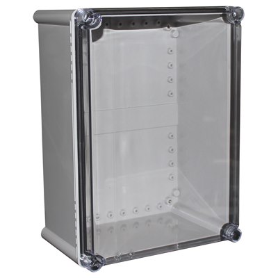 CHDX7-225C Clear lid heavy duty enclosure 430x330x180