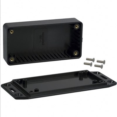 1591LFLBK Flanged Flame Retardant Enclosure 85Lx56Wx35H