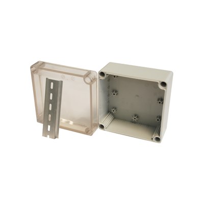 BN12T Clear Lid ABS Enclosure 125x125x75