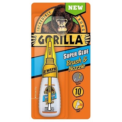 Gorilla 2 in 1 Brush & Nozzle 12g Super Glue 