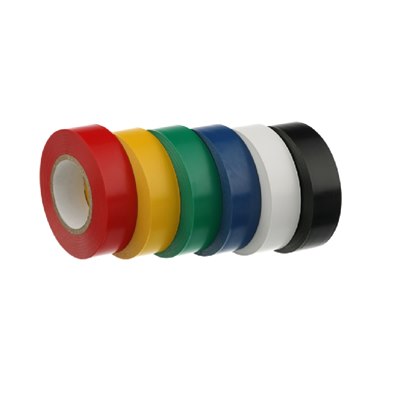 Black 20m reel PVC insulation tape