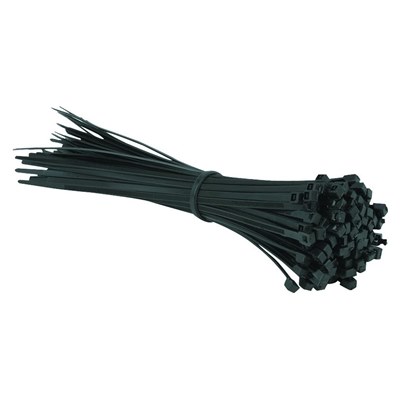 120mm x 4.8mm  BLACK Cable Tie  (pack x 100)