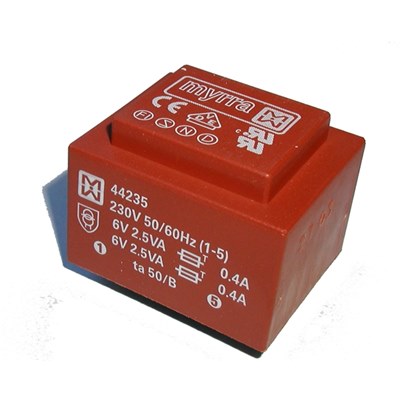 44019 0.6VA 0-6,0-6V  Encapsulated Transformer 