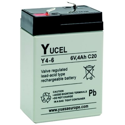 6V 4Ah Yuasa Yucel Y Series  SLA Battery