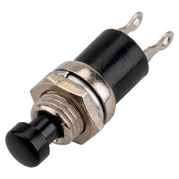 Push to break switch Black JPR Electronics Ltd